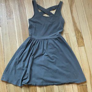Grey Criss-Cross Backed Sundress